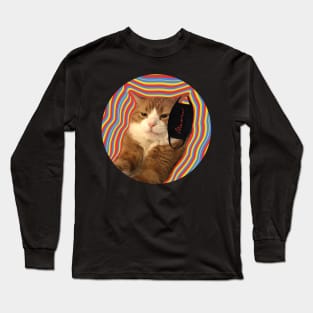 Annoyed Ginger Cat Coronavirus Long Sleeve T-Shirt